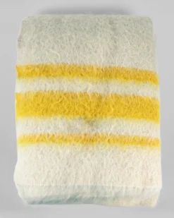 Cobertor de Papa "Branco com Riscas Amarelas"