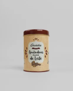 Lata de Amêndoas de Chocolate Leite | Arcádia