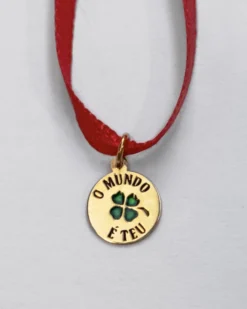 Medalha prata dourada O MUNDO É TEU