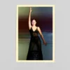 Postal "Retrato com vestido negro"